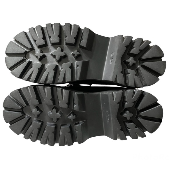 Casadei Black Leather Chain Link Slip On Loafers Shoes Made In Italy Size 37 - Picture 5 of 7